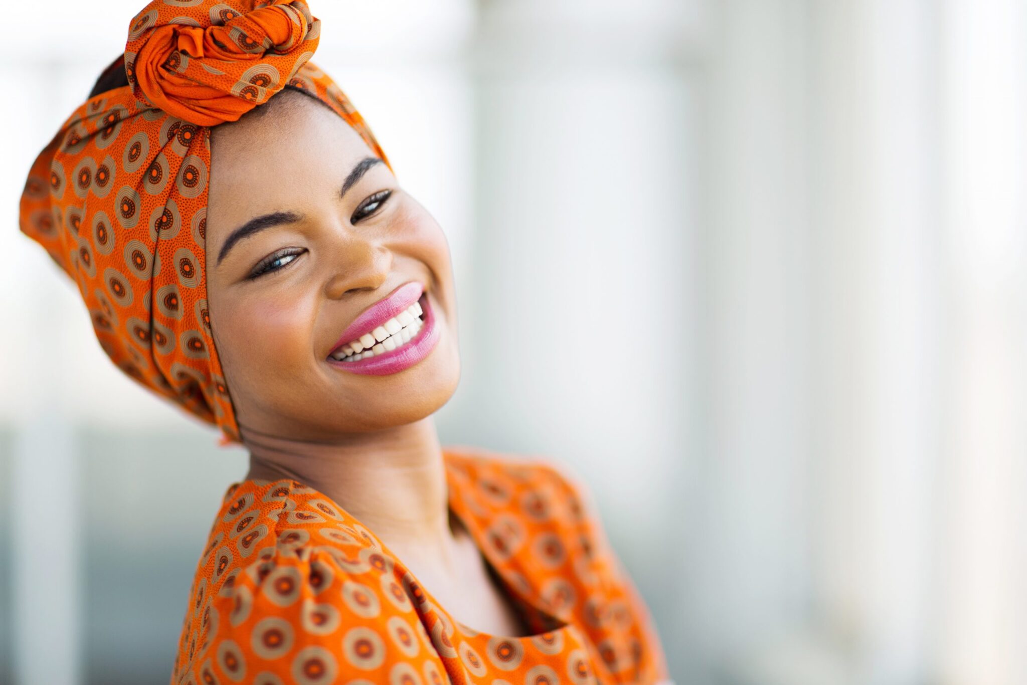 femme foulard