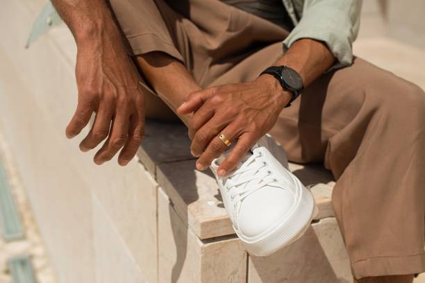 baskets blanches homme