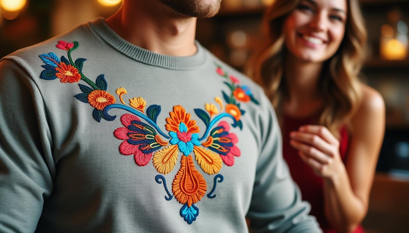 découvrez le sweat avec broderie personnalisée, l'option idéale pour sublimer vos événements spéciaux avec style et originalité.