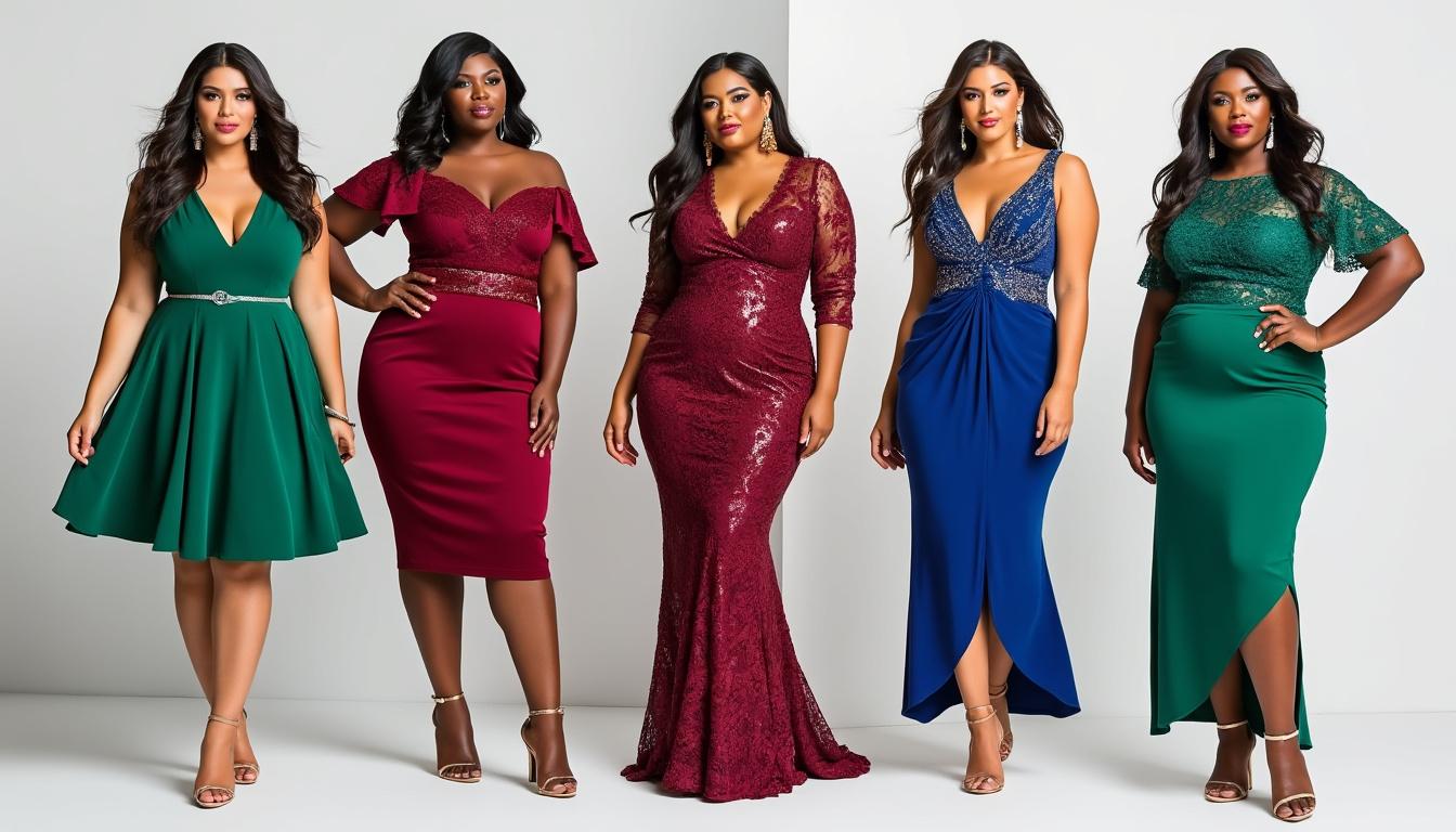 découvrez des idées mode inspirantes avec des coiffes élégantes et des robes assorties à porter avec des shortys grande taille en dentelle, pour un style à la fois chic et confortable.