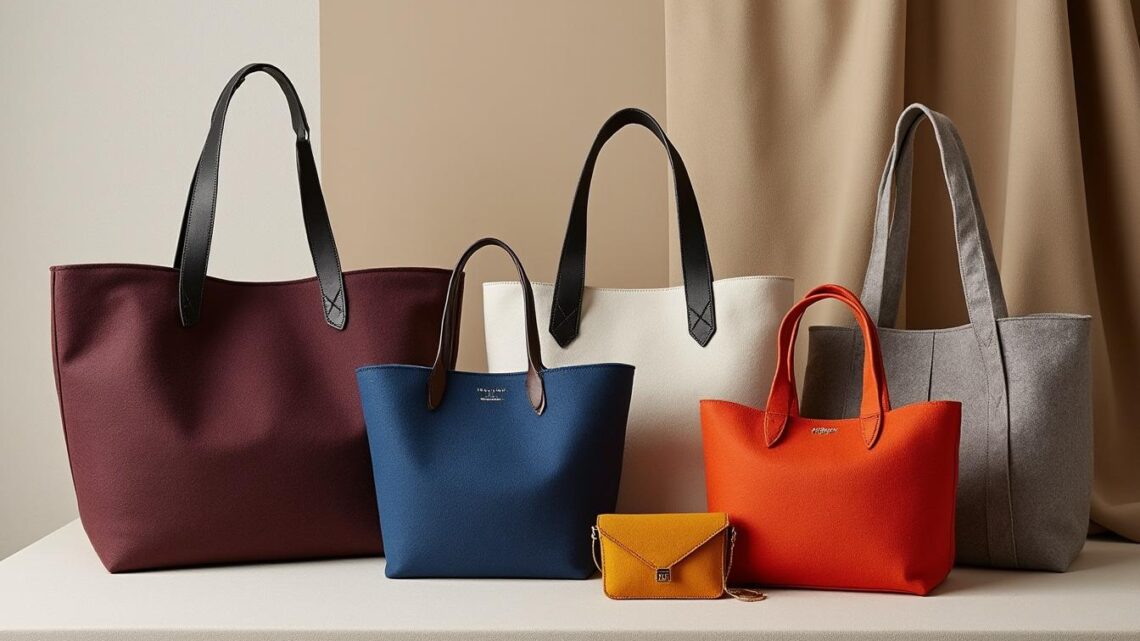 Les tendances 2025 des sacs cabas en feutre de laine à adopter dès maintenant
