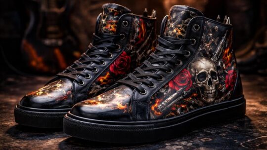 Chaussure Christian Audigier : le retour du style tattoo et rock