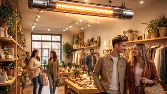 Rendement tube radiant gaz : essentiel pour le confort client en boutique