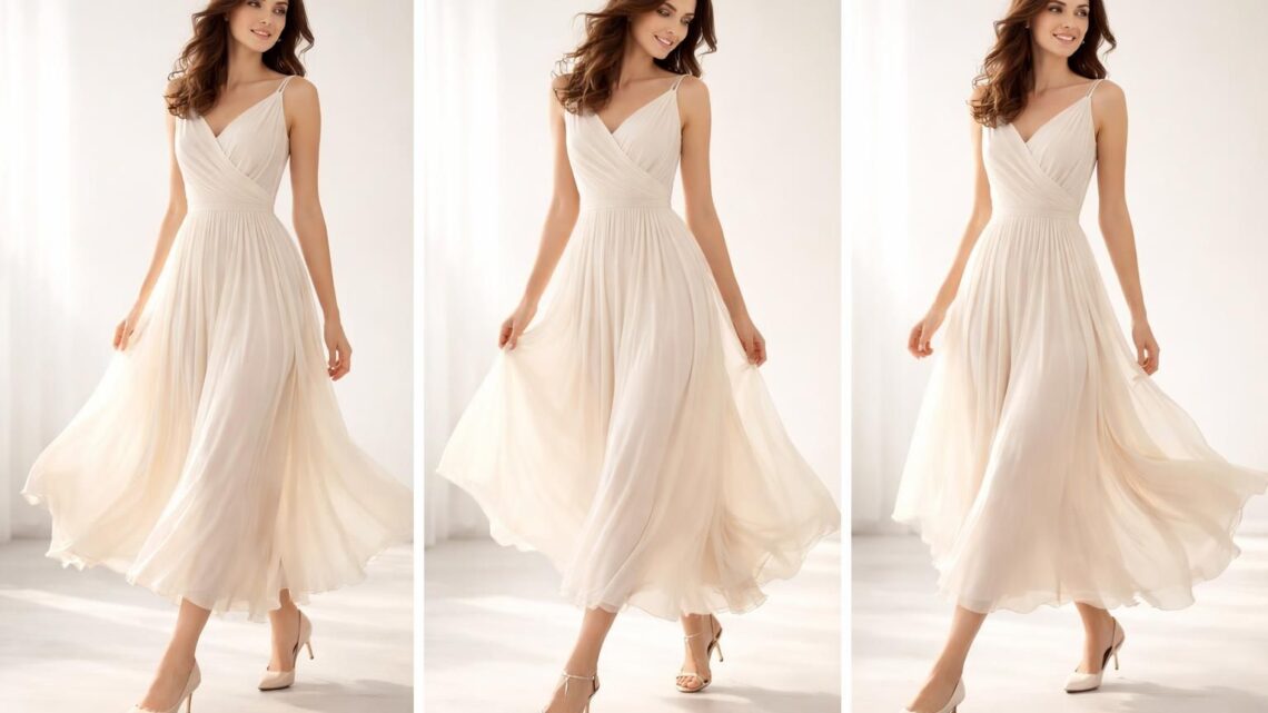 Quelles chaussures avec des robes longues pour une silhouette fluide ?