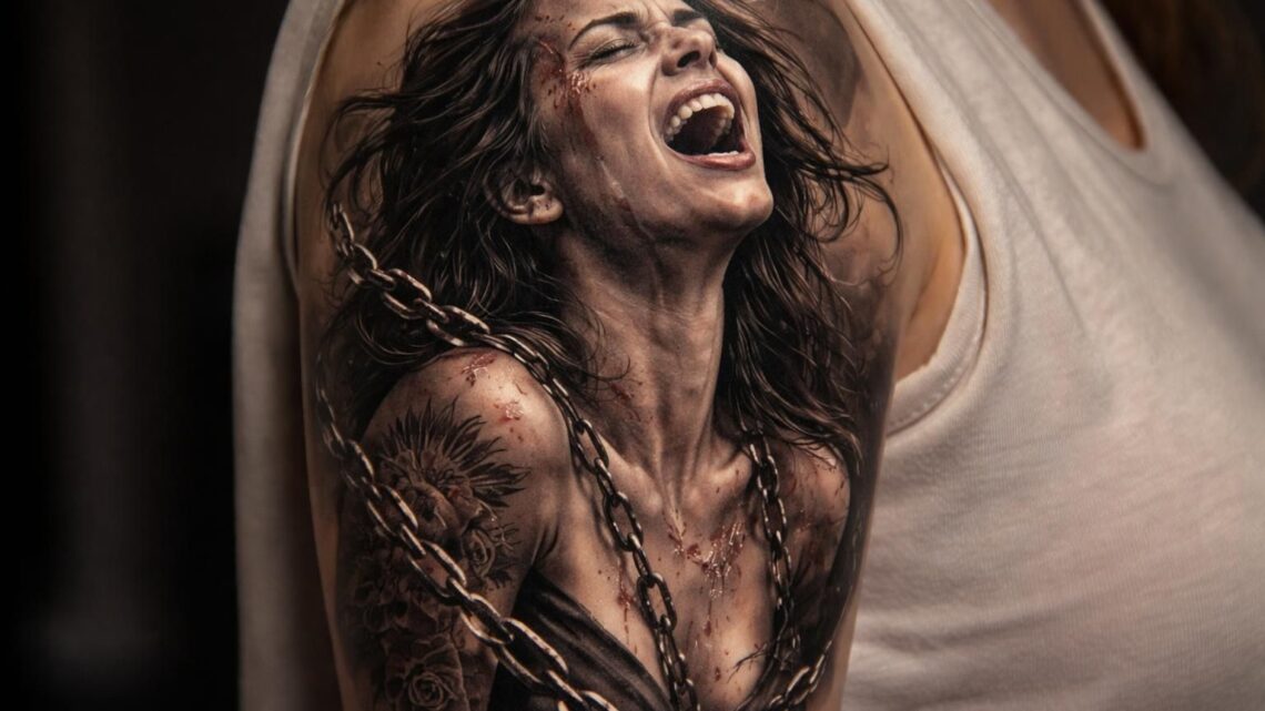 Tatouage du combat de la vie chez la femme : entre douleur et libération