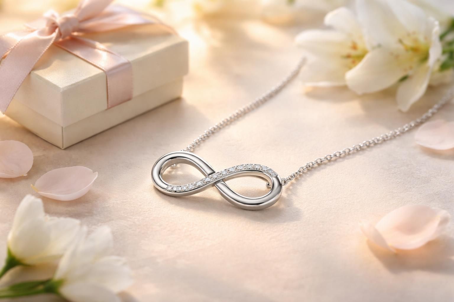découvrez des idées de cadeaux symboliques avec nos bijoux signe infini, parfaits pour exprimer l'éternité et l'amour infini.