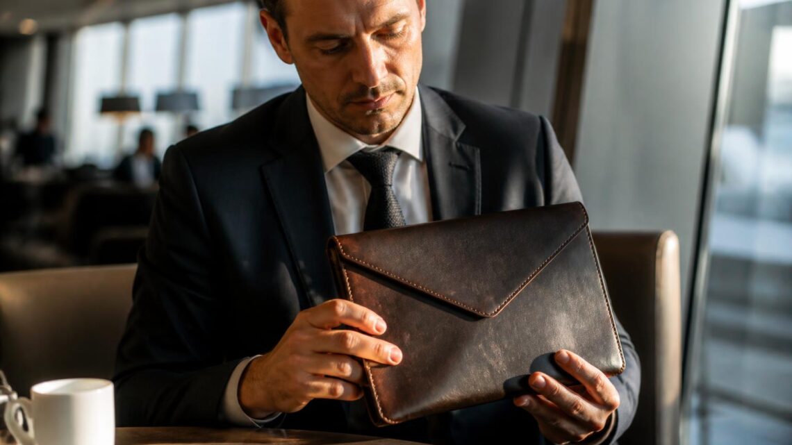 Pourquoi une pochette enveloppe est essentielle pour les professionnels en déplacement