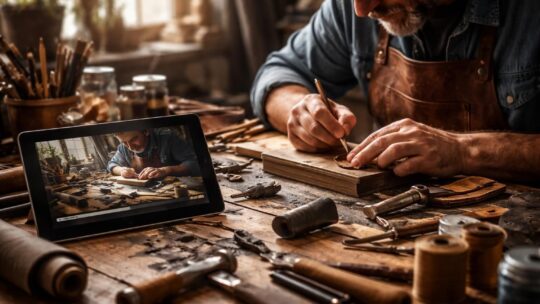 Storytelling artisanal : montrer l’atelier en vidéo sur tablette tactile