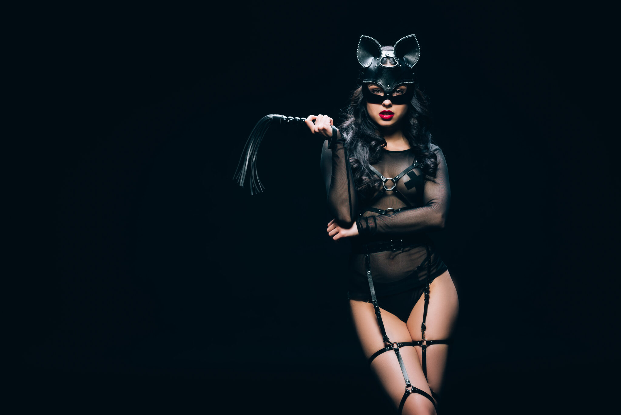 Lingerie fétichiste cuir vegan