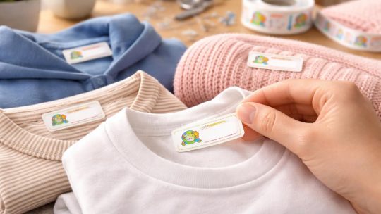 Étiquettes autocollantes pour vêtements : mode d’emploi