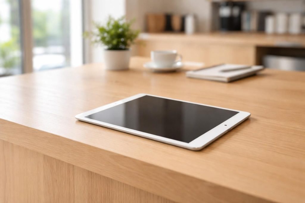 découvrez comment intégrer un ipad au comptoir en toute élégance, sans câbles visibles, grâce à nos astuces pratiques pour une installation propre et professionnelle.